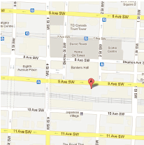 Map to Downtown Location